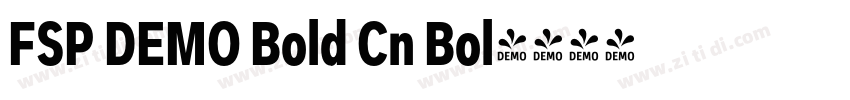 FSP DEMO Bold Cn Bol字体转换